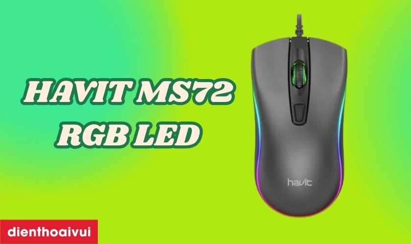 Chuột Gaming c&oacute; d&acirc;y HAVIT MS72 RGB LED
