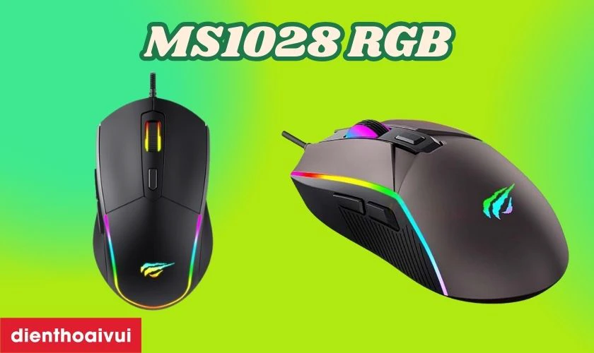 Chuột Havit c&oacute; d&acirc;y MS1028 RGB