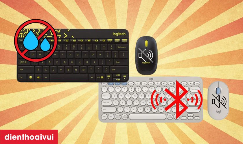 Đặc điểm chuột b&agrave;n ph&iacute;m Logitech