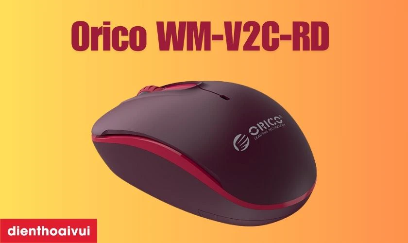 Chuột văn ph&ograve;ng kh&ocirc;ng d&acirc;y Orico WM-V2C-RD