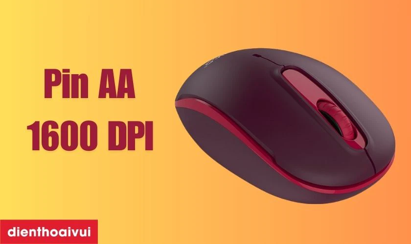 Orico thiết kế d&ograve;ng chuột WM-V2C-RD theo form nhỏ gọn, dễ d&agrave;ng cầm nắm