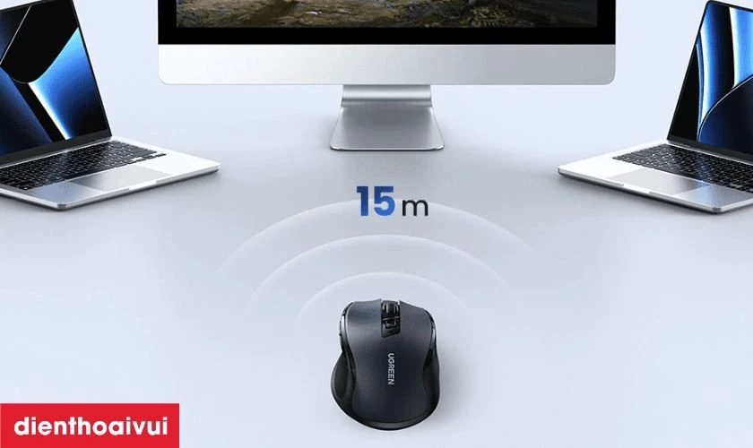 Chuột b&agrave;n ph&iacute;m đến từ h&atilde;ng Ugreen cho kết nối ổn định