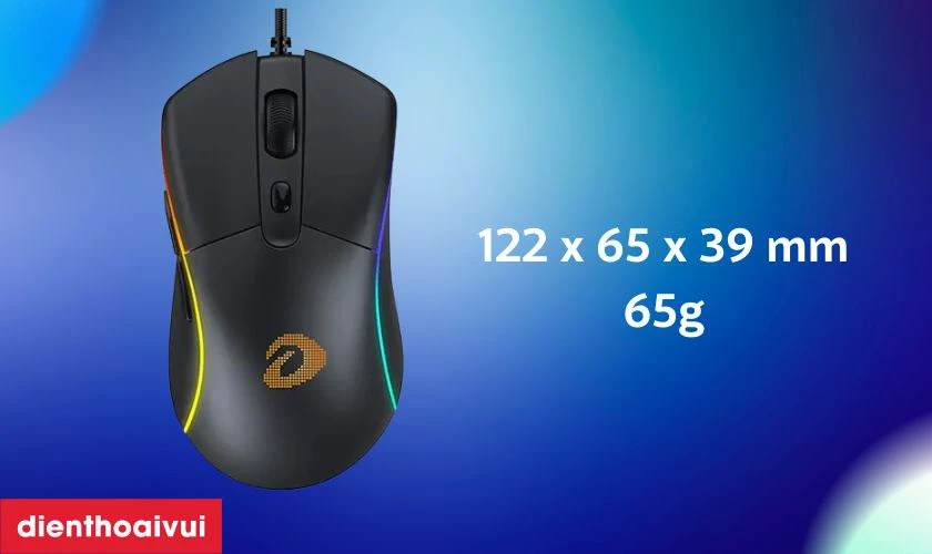 Chuột chơi game c&oacute; d&acirc;y Dareu A960S Ultralight RGB LED c&oacute; thiết kế c&ocirc;ng th&aacute;i học