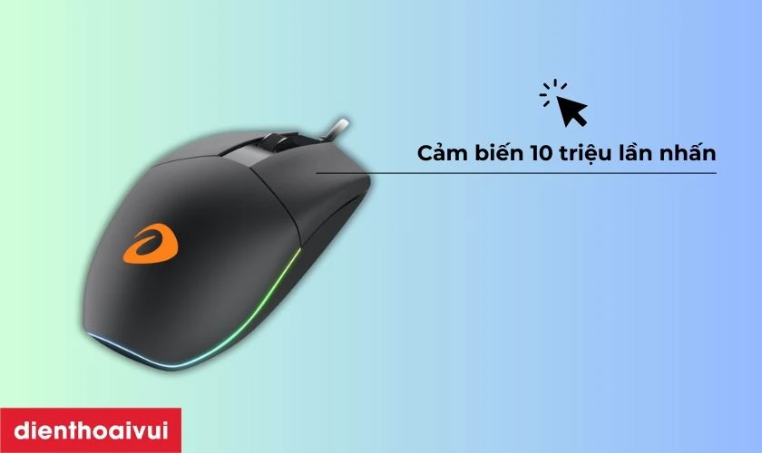 Chuột chơi game c&oacute; d&acirc;y Dareu LM130S RGB đẹp v&agrave; bền