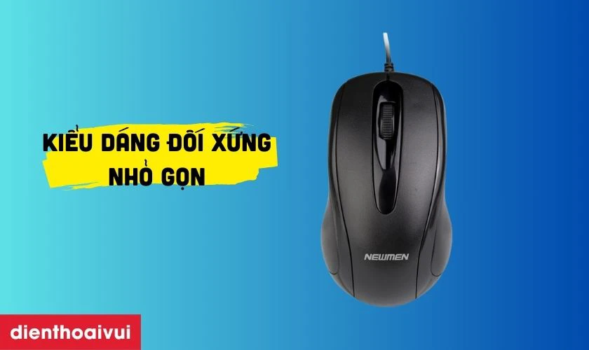 Kiểu dáng đối xứng, nhỏ gọn
