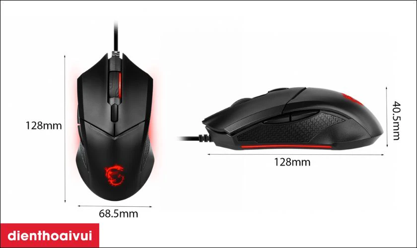 Đặc điểm của chuột Gaming c&oacute; d&acirc;y MSI Clutch GM08