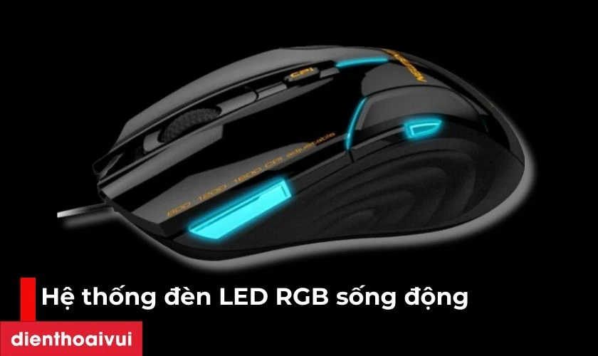 Hệ thống đ&egrave;n LED RGB sống động, đậm chất game thủ