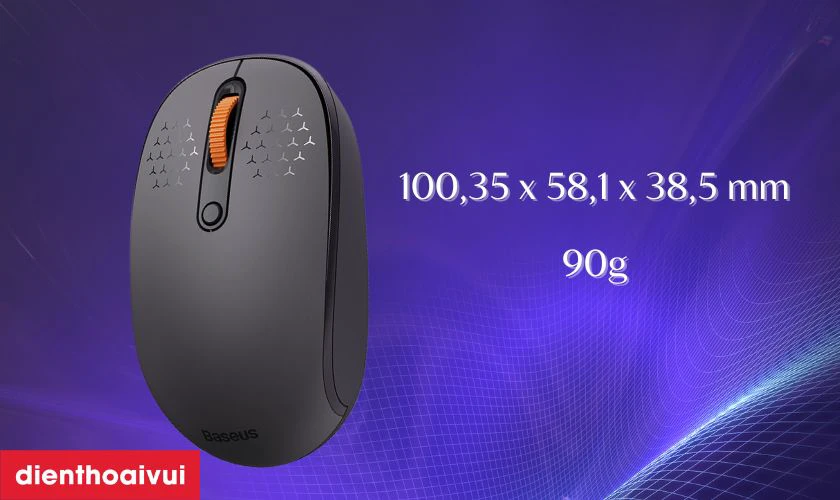 Chuột kh&ocirc;ng d&acirc;y Baseus F01A sở hữu thiết kế tinh tế