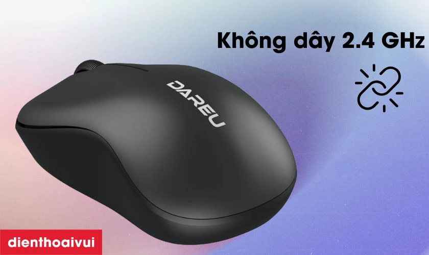 Chuột được trang bị kết nối kh&ocirc;ng d&acirc;y 2.4 GHz ti&ecirc;n tiến
