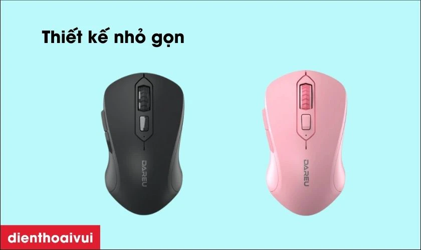 Chuột kh&ocirc;ng d&acirc;y Dareu LM115B Silent c&oacute; thiết kế nhỏ gọn