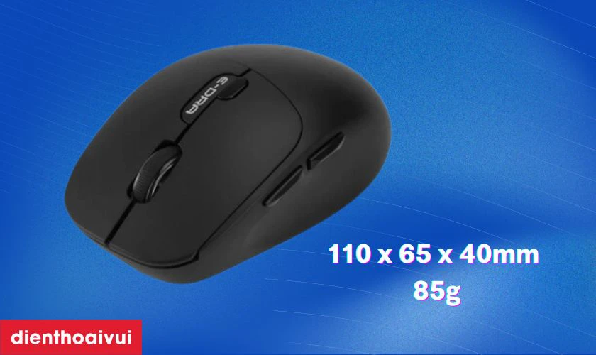 Chuột kh&ocirc;ng d&acirc;y E-Dra EM605W Ergonomic c&oacute; thiết kế c&ocirc;ng th&aacute;i học