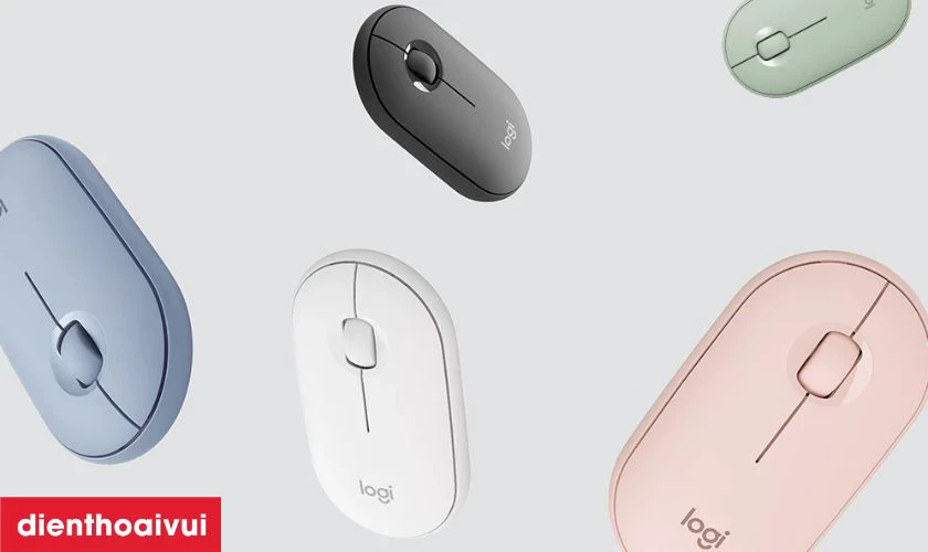 Chuột kh&ocirc;ng d&acirc;y LOGITECH PEBBLE M350 c&oacute; kiểu d&aacute;ng si&ecirc;u mỏng
