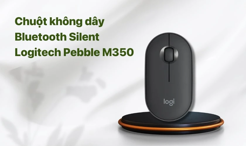 Chuột kh&ocirc;ng d&acirc;y Bluetooth Silent Logitech Pebble M350