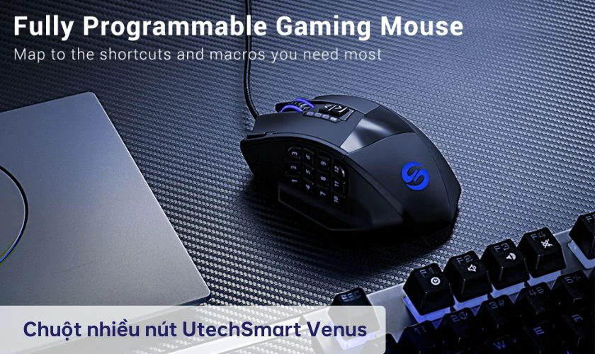 UtechSmart Venus trang bị nhiều n&uacute;t hỗ trợ người d&ugrave;ng