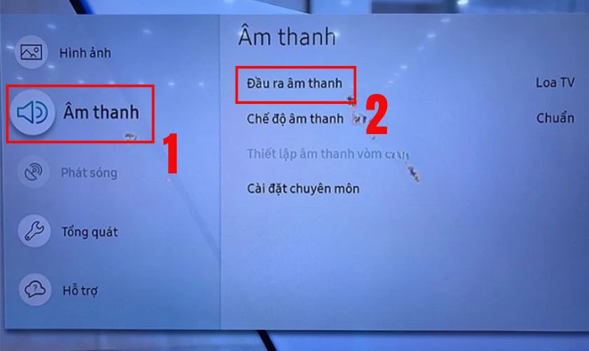 Chuyển &acirc;m thanh tivi Samsung ra loa ngo&agrave;i bằng WiSA