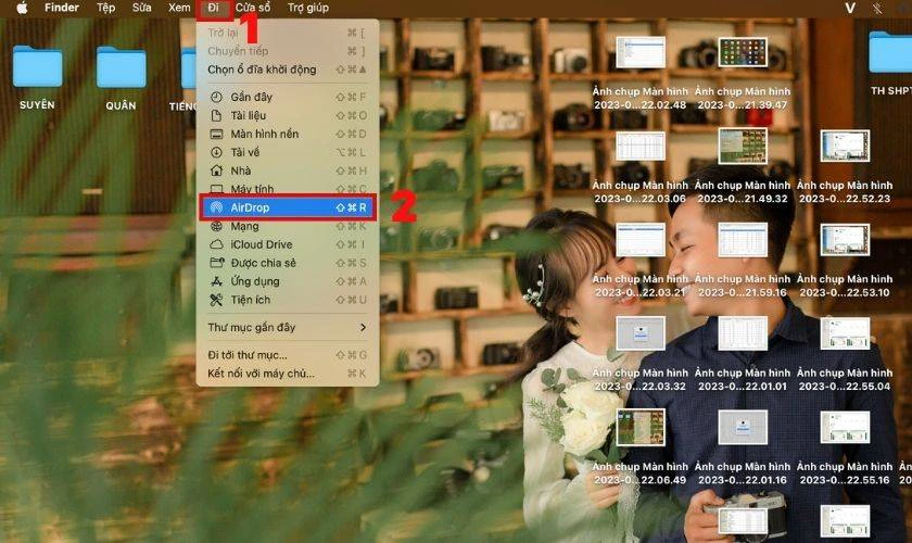 Chuyển h&igrave;nh ảnh từ iPhone sang m&aacute;y t&iacute;nh bằng Airdrop