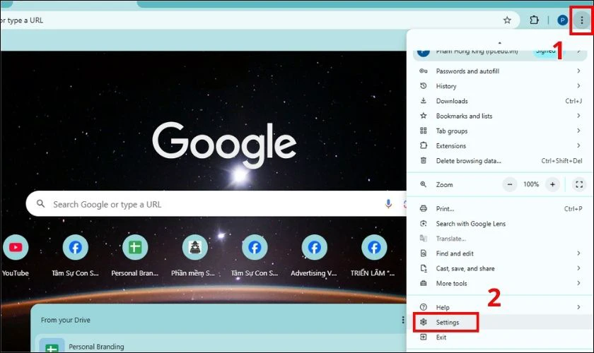 Chuyển Chrome sang tiếng Việt tr&ecirc;n m&aacute;y t&iacute;nh