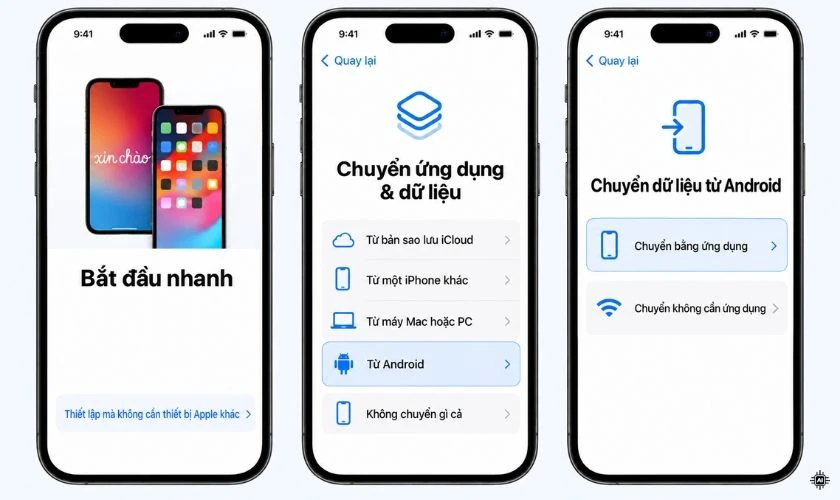 Chuyển dữ liệu từ Android sang iPhone mới bằng Move to iOS