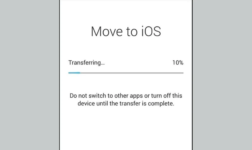 Chuyển dữ liệu bằng Move to iOS