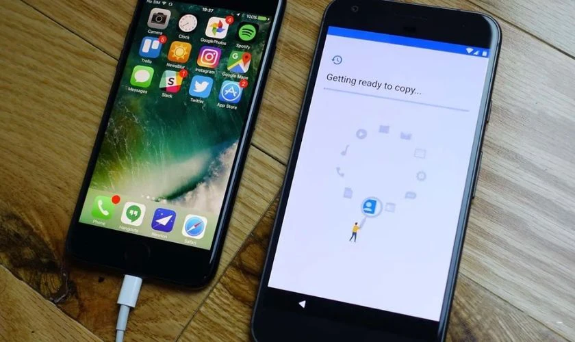 Chuyển dữ liệu từ Android sang iPhone bằng cáp USB-C