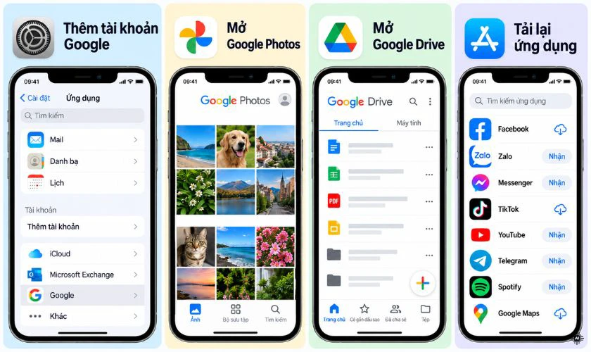 Chuyển dữ liệu khi iPhone đã thiết lập