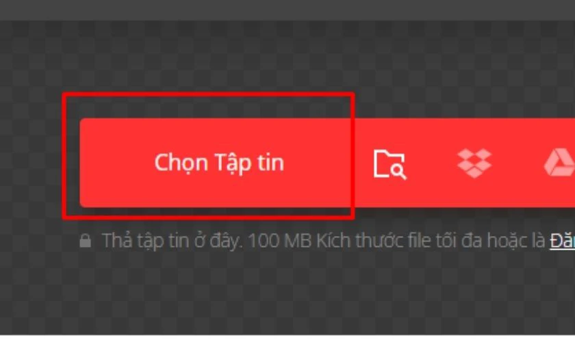 Chọn tập tin cần chuyển đổi sang Excel