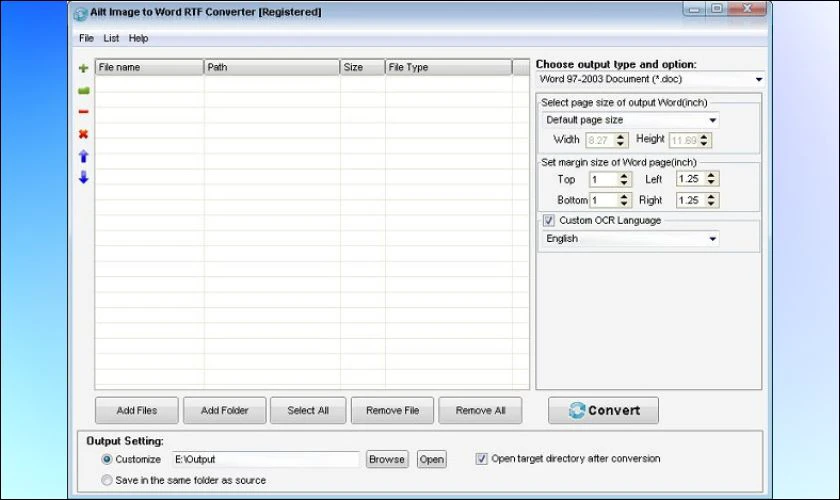 Ailt Image to Word RTF Converter