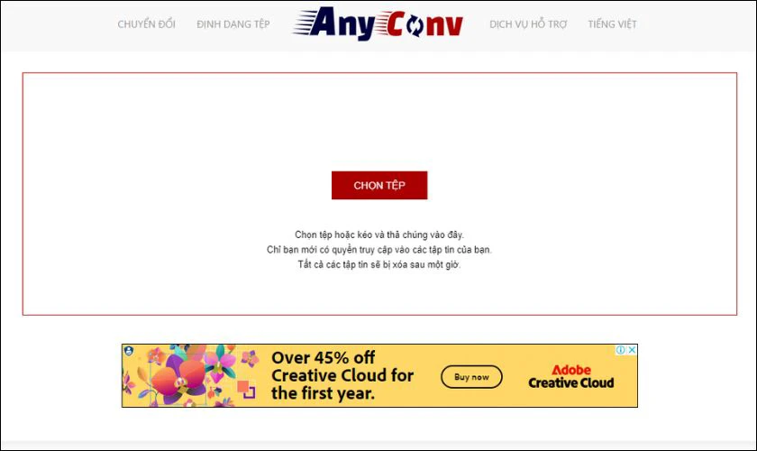 AnyConv l&agrave; một nền tảng hỗ trợ chuyển đổi file nhanh ch&oacute;ng