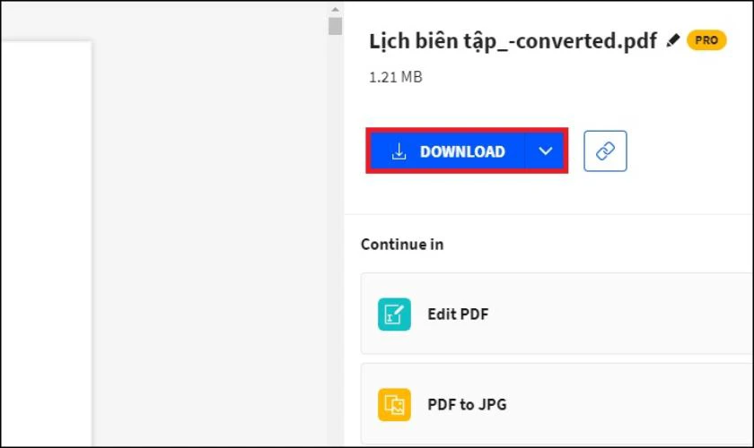 Nhấn Download để tải file PDF về máy