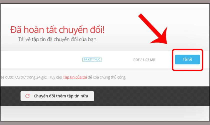 Chuyển file Excel sang PDF online với Convertio miễn phí