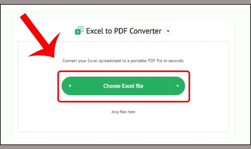 Chuyển file Excel sang PDF online với PDF Convert