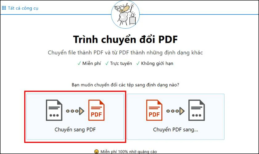 Chuyển file Excel sang PDF online với PDF24 Tools