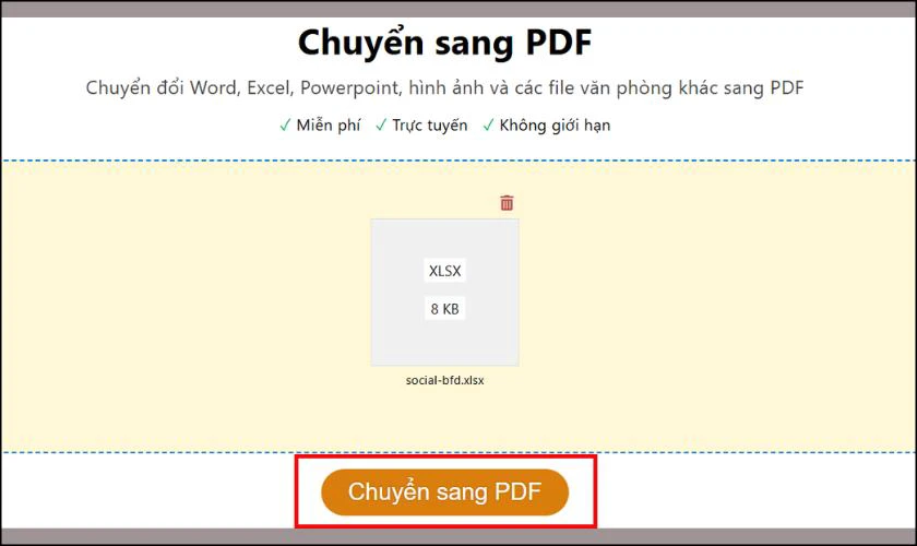 Đợi quá trình tải lên hoàn tất