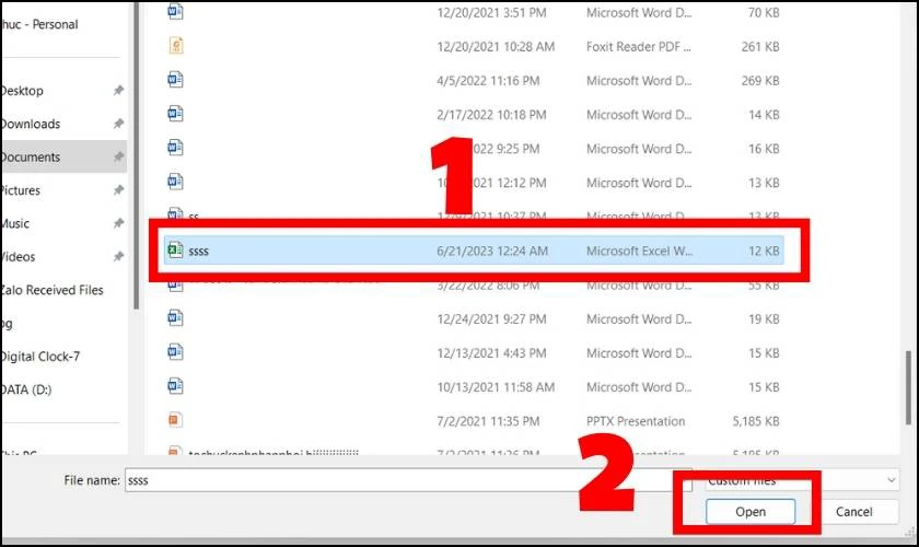 Thực hiện tải file Excel l&ecirc;n c&ocirc;ng cụ 