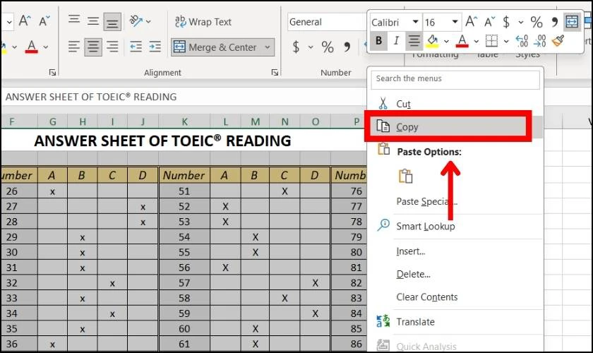 Sử dụng t&iacute;nh năng Copy Paste v&agrave; Object Excel