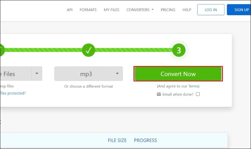Chuyển đu&ocirc;i MP4 sang MP3 bằng Zamzar