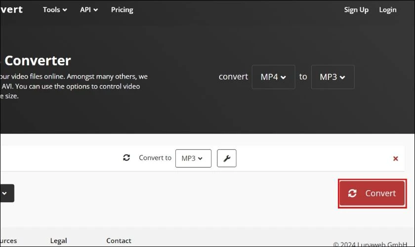D&ugrave;ng Cloudconvert chuyển đổi MP4 sang MP3