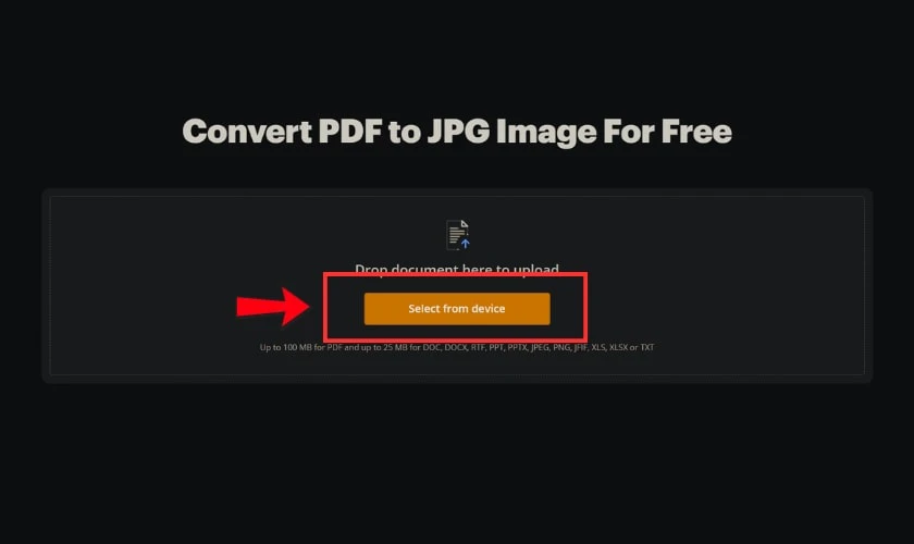 Chuyển file PDF sang hình ảnh online với PDF to Image