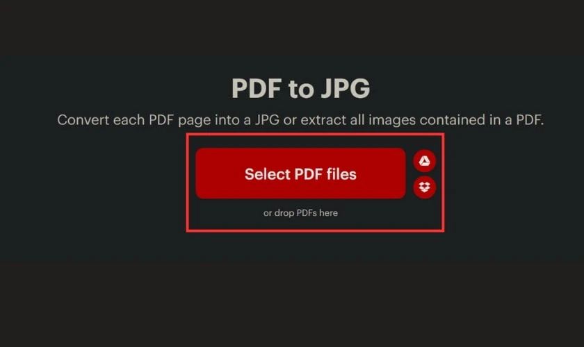 Chuyển file PDF sang hình ảnh online với IlovePDF free