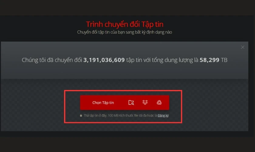 Chuyển file PDF sang hình ảnh online với Convertio