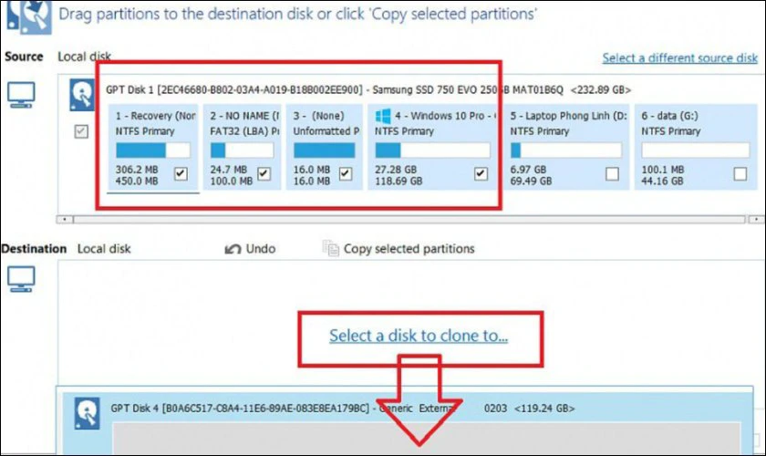 C&aacute;ch chuyển hệ điều h&agrave;nh sang SSD từ HDD với Macrium Reflect