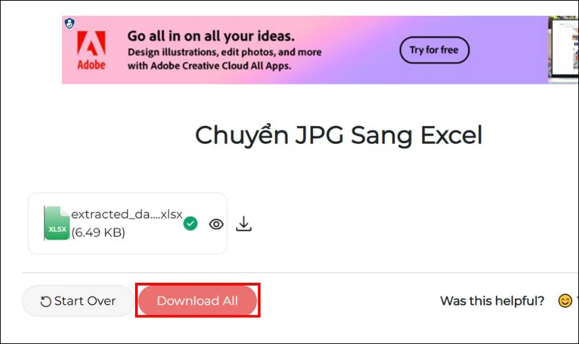 Bấm Tải xuống (Download All) để tải file về m&aacute;y