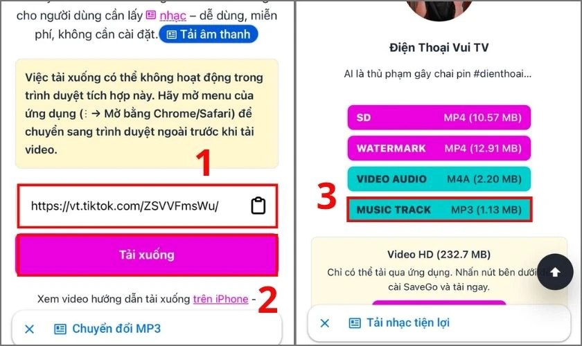 Mở trình duyệt web, truy cập vào trang chủ SnapTT
