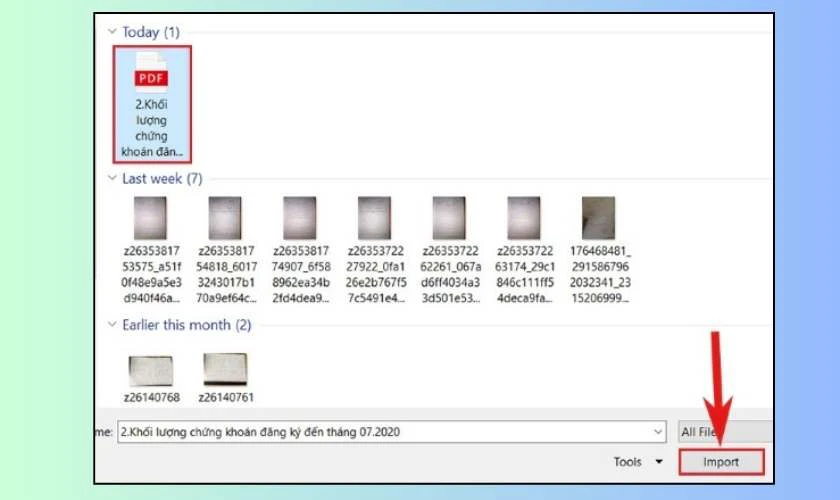 Chuyển PDF sang Excel trực tiếp