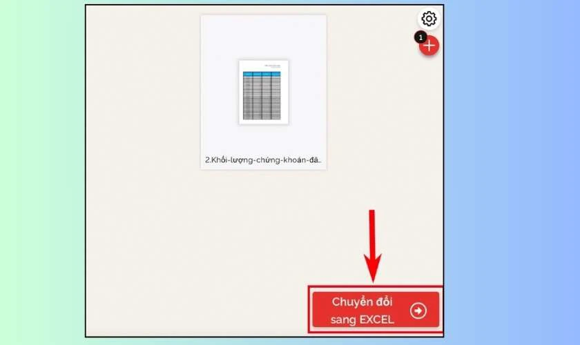 Chuyển PDF sang Excel bằng iLovePDF nhanh