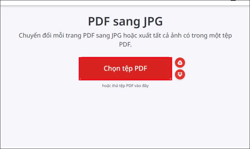 C&aacute;ch chuyển từ PDF sang JPG miễn ph&iacute; với ilovePDF