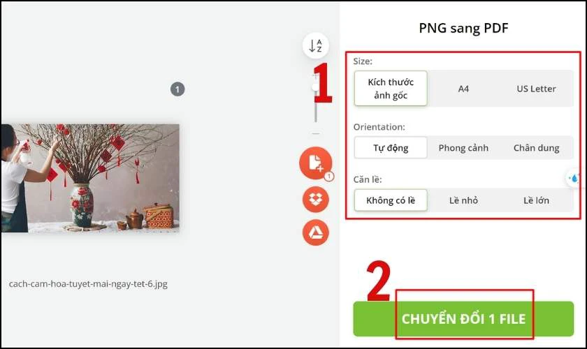 Cách chuyển đổi PNG sang PDF với PDF Candy nhanh