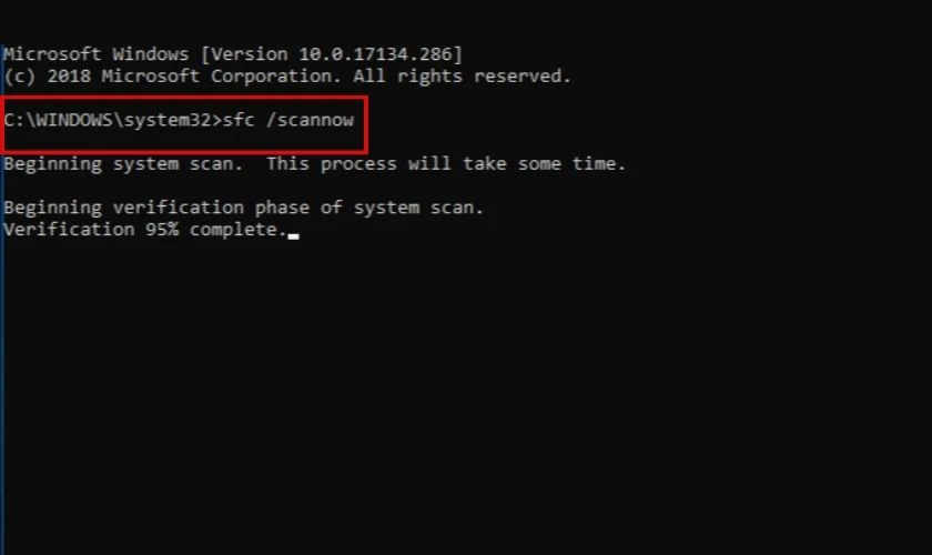 ửa lỗi Boot Device Not Found bằng c&ocirc;ng cụ qu&eacute;t SFC