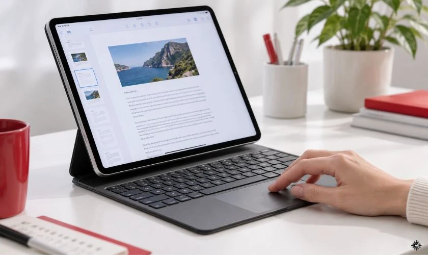 Bàn phím iPad tích hợp bàn di chuột