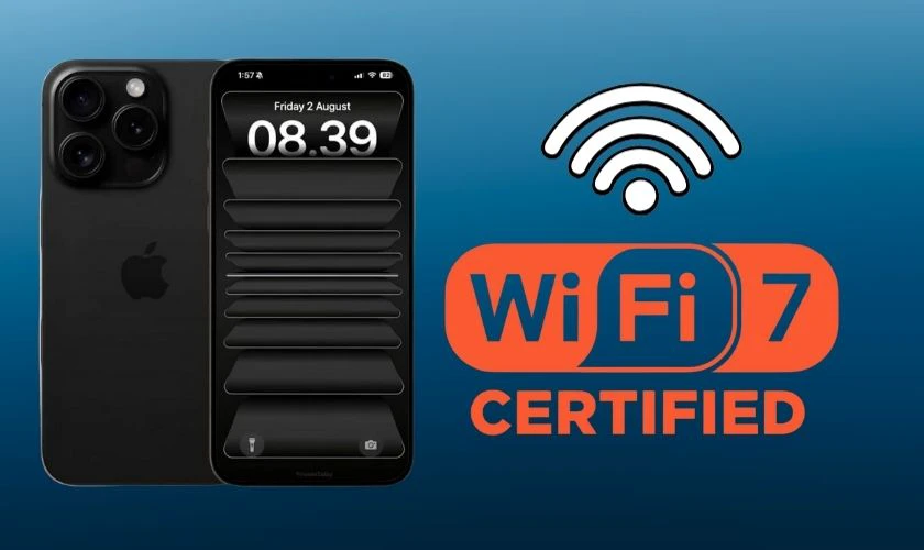 iPhone 16 Pro được trang bị công nghệ kết nối WiFi 7
